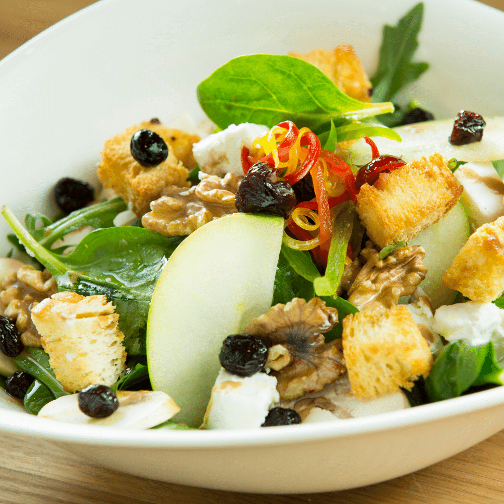 Spinach Salad with Apples and Toasted Almonds