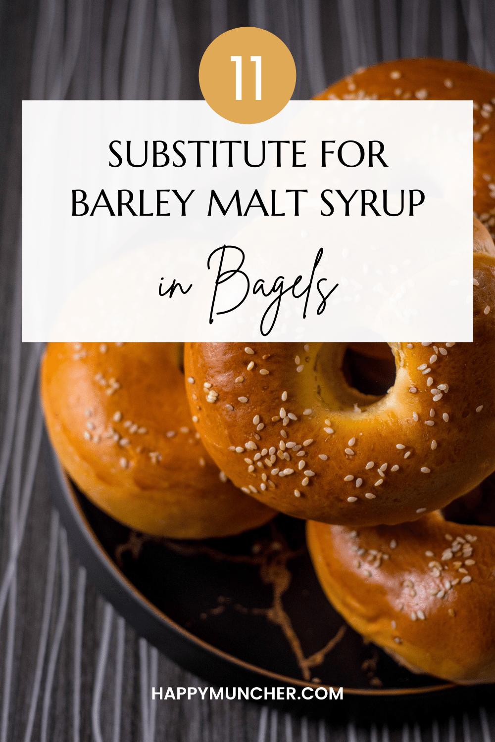 substitute for barley malt syrup in bagels