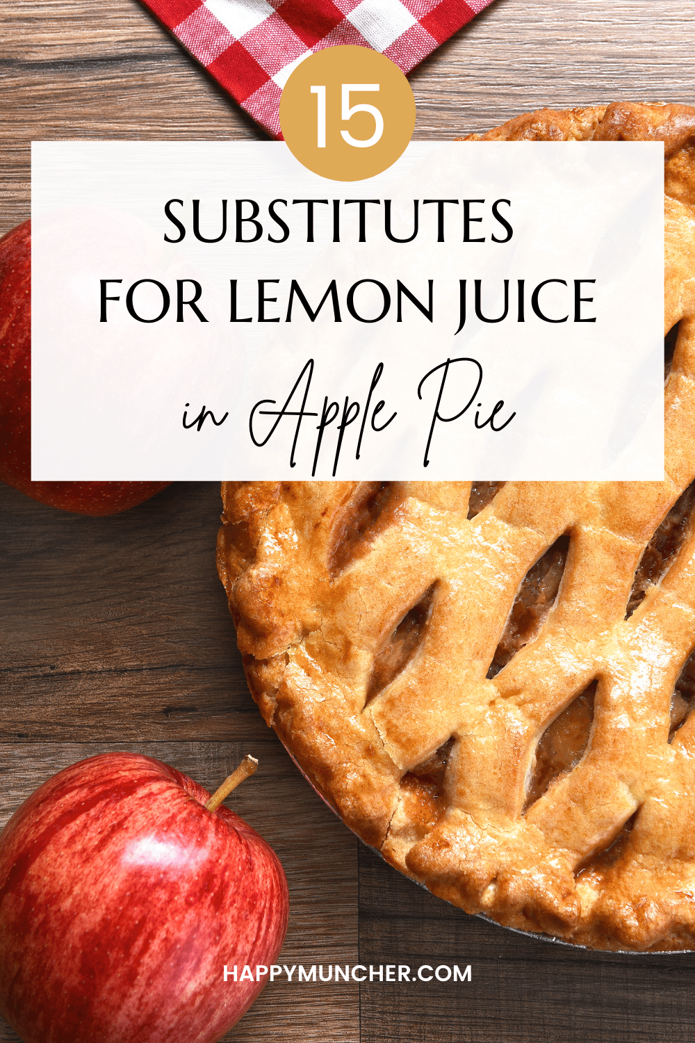 Substitute for Lemon Juice in Apple Pie
