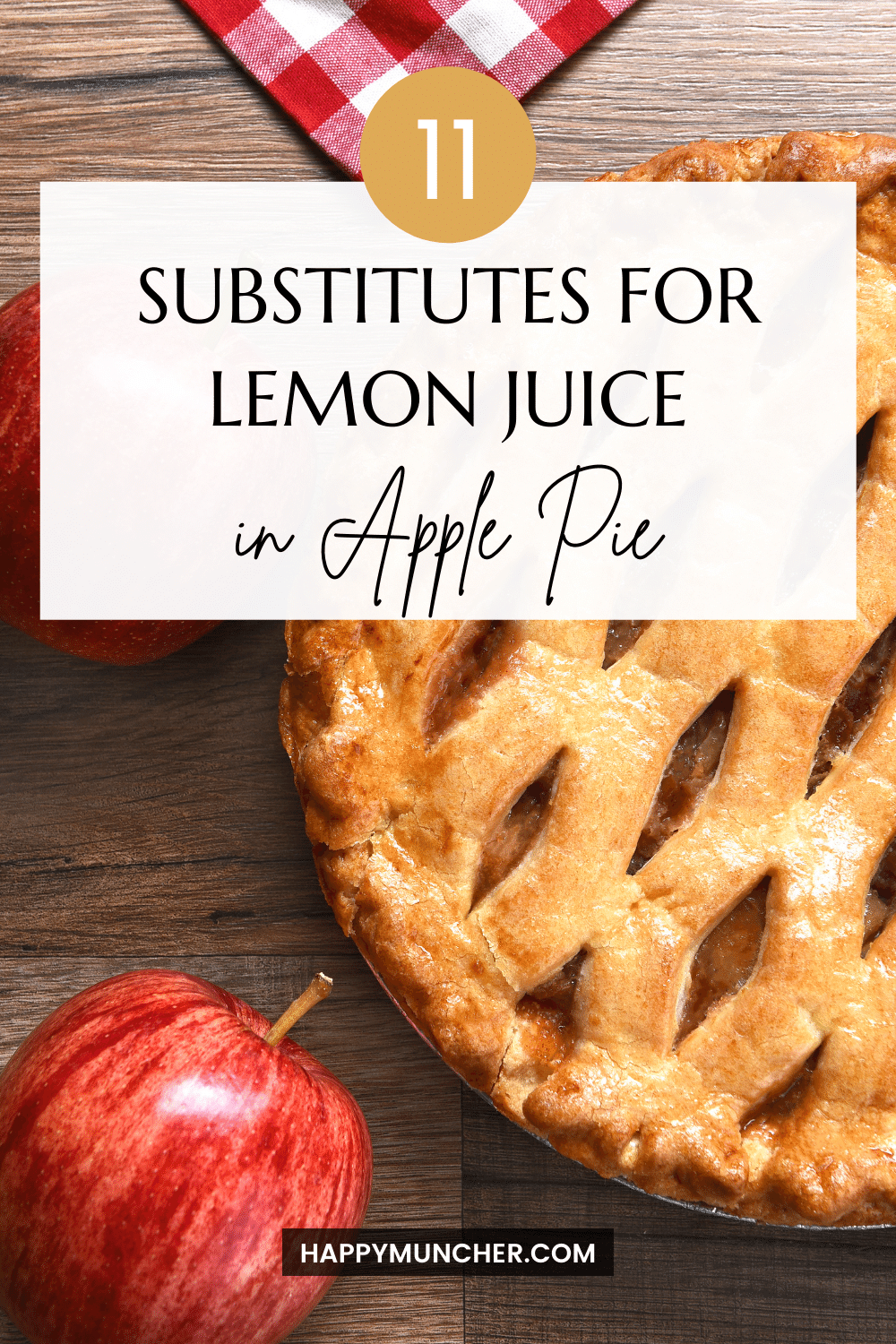 substitute for Lemon Juice in Apple Pie