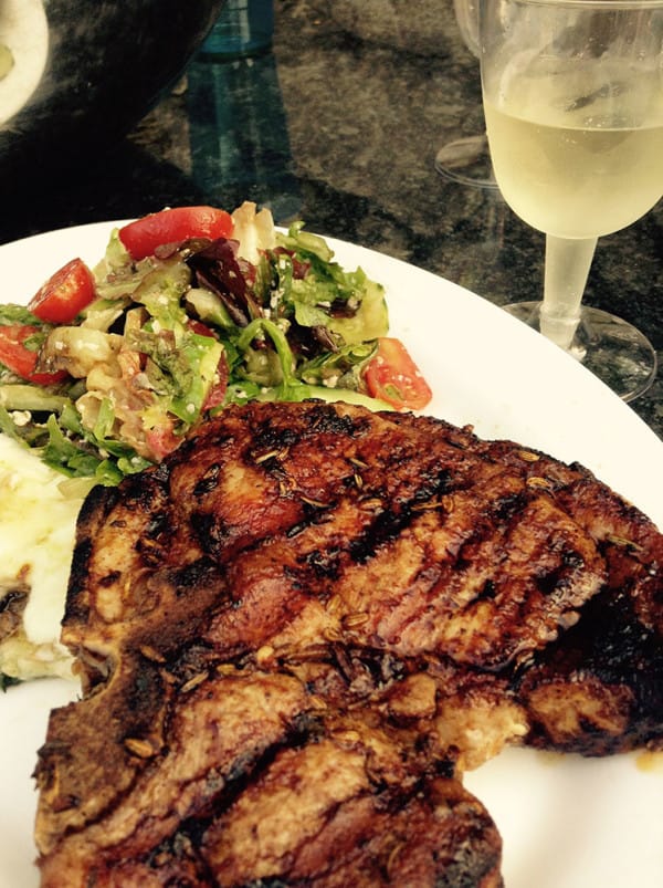 Tangerine-Glazed Pork Chops + Quinoa