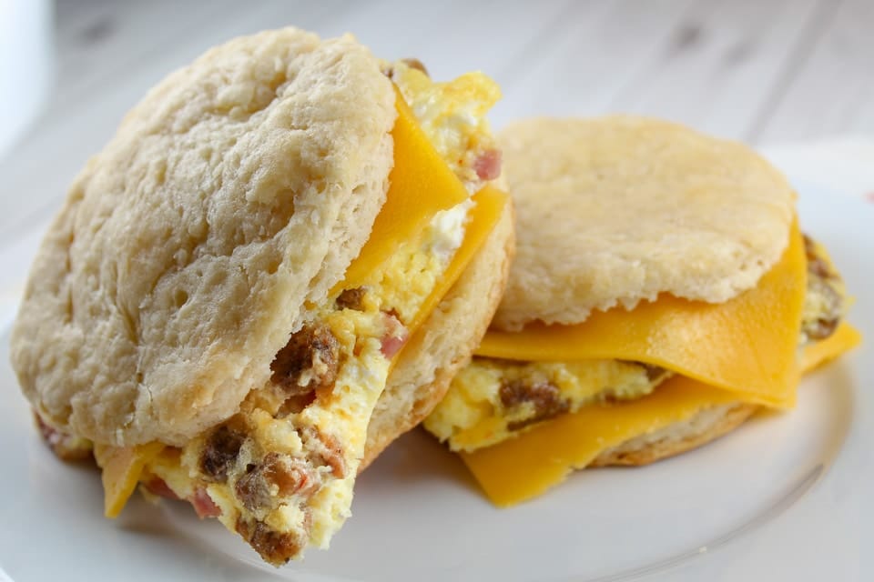 COPYCAT HARDEE’S LOADED OMELET BISCUIT