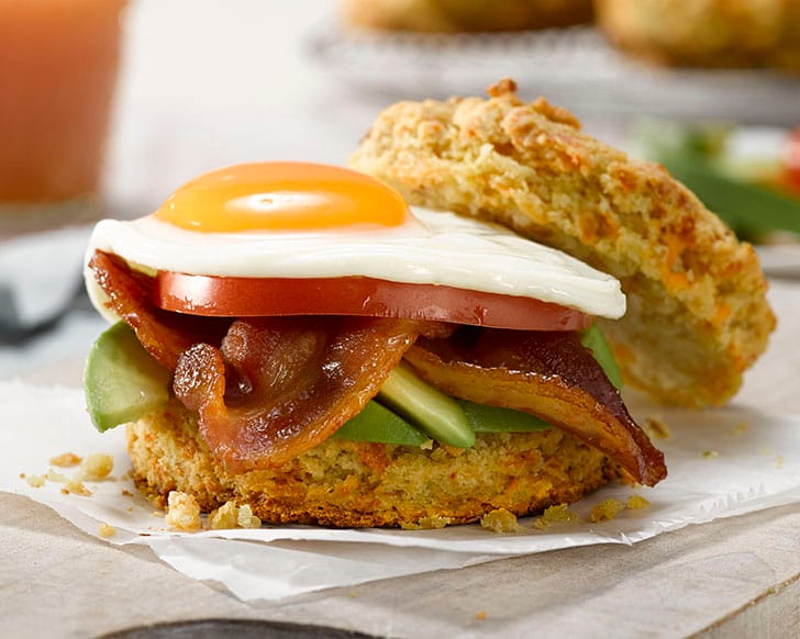 Cornbread Biscuit Breakfast Sandwich