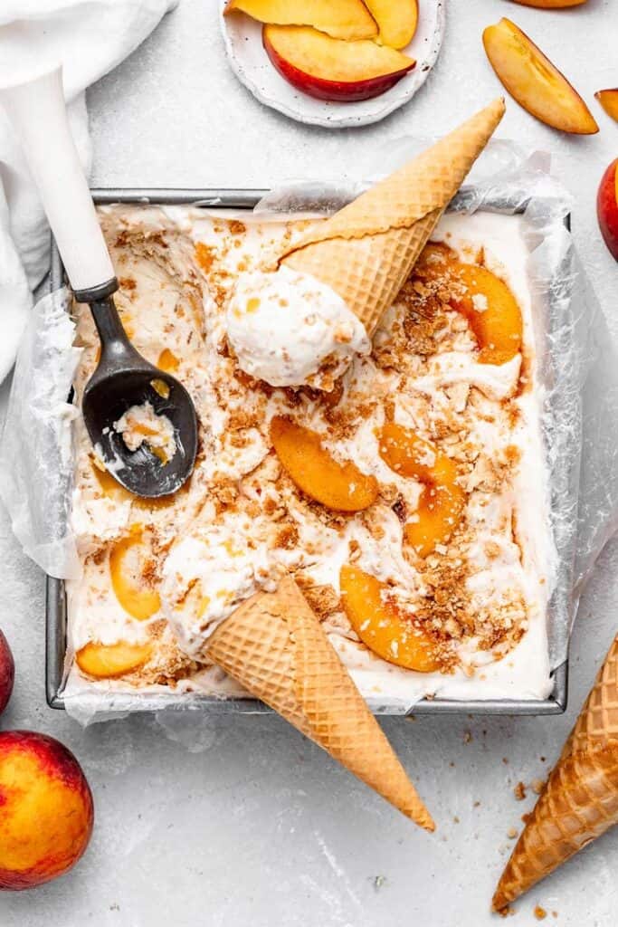 PEACH PIE ICE CREAM