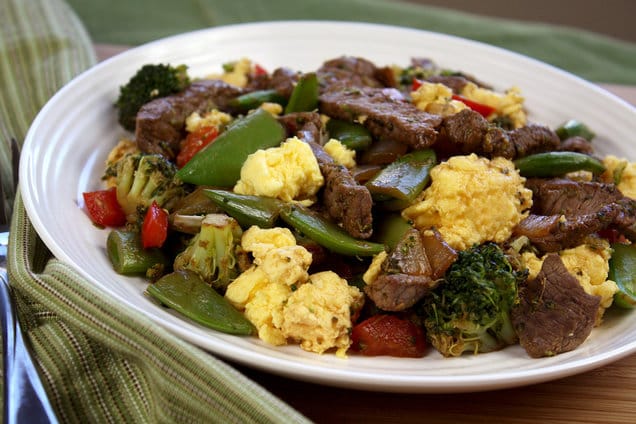 Steak and Eggs Stir Fry