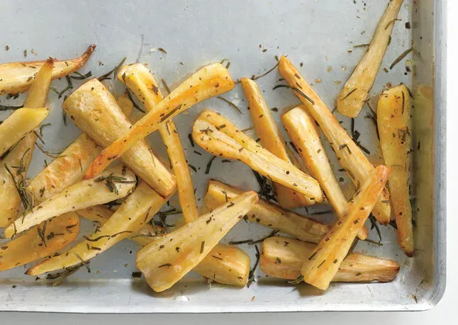 Baked Parsnip Fries with Rosemary
