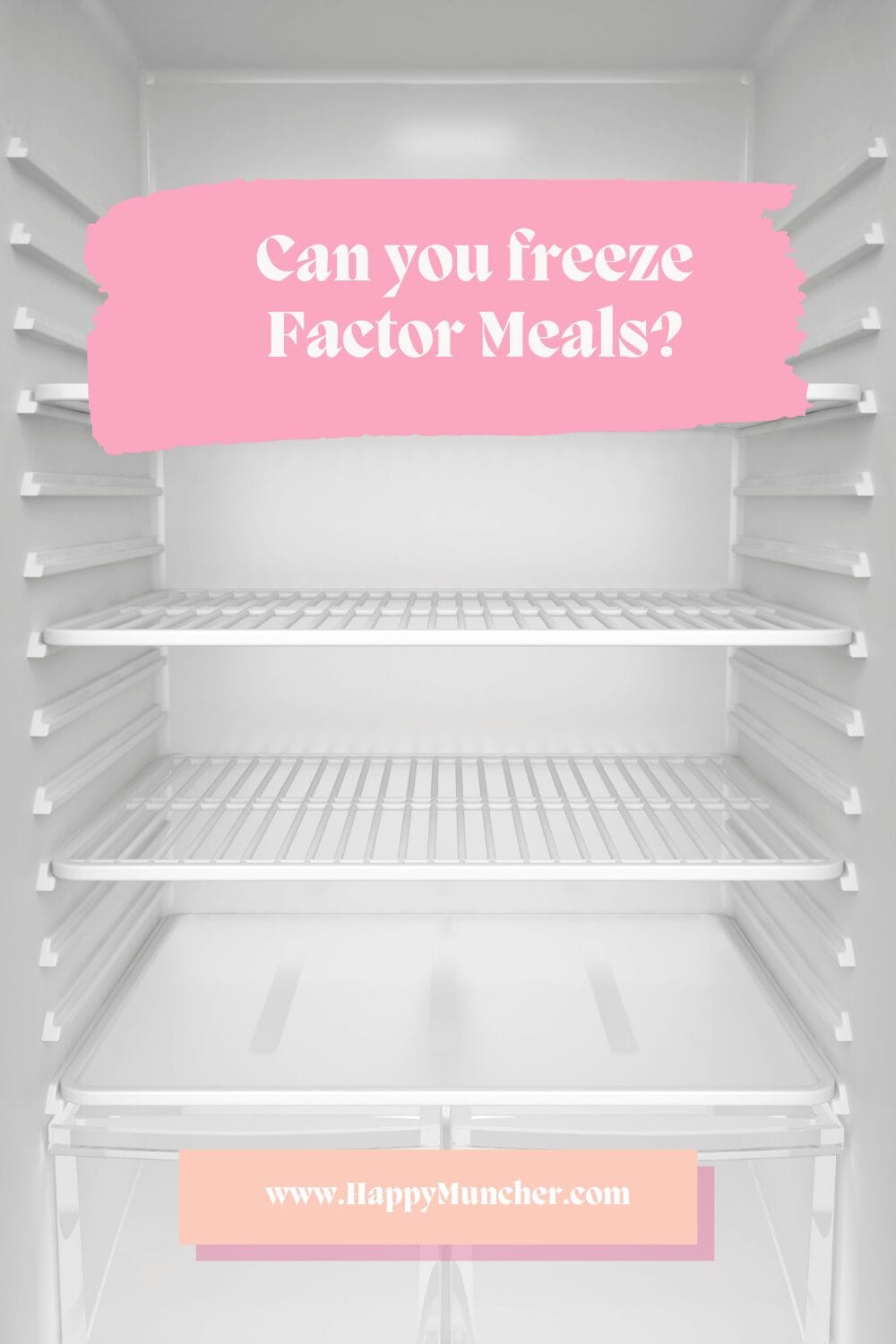 can you freeze factor meals