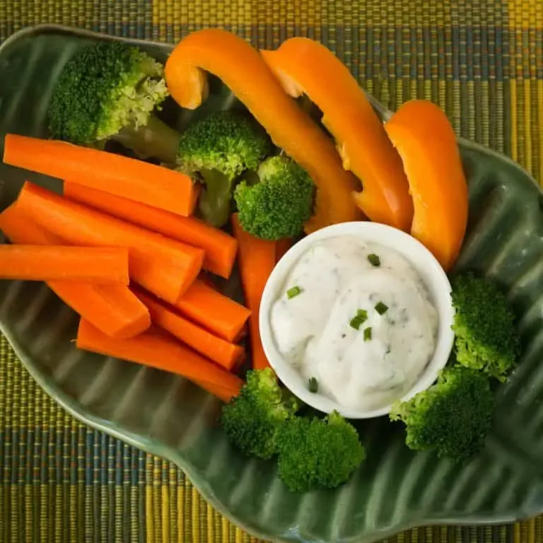 Carrot Sticks with Ranch Dressing