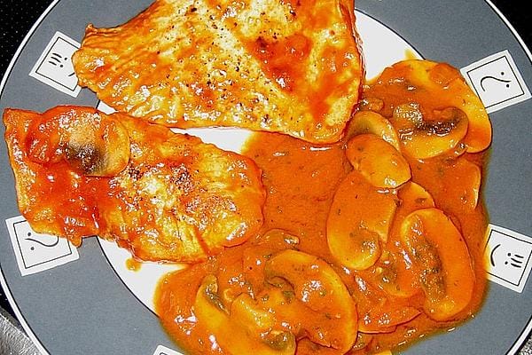 Chicken Schnitzel with Tomato Sauce