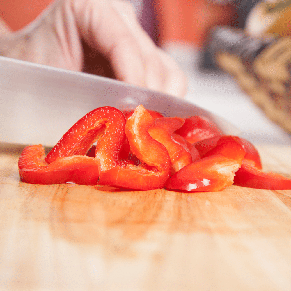 chopped Red Peppers