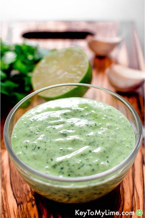 Cilantro-lime sauce