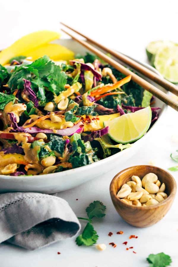 Crunchy Thai Salad with Peanut Dressing