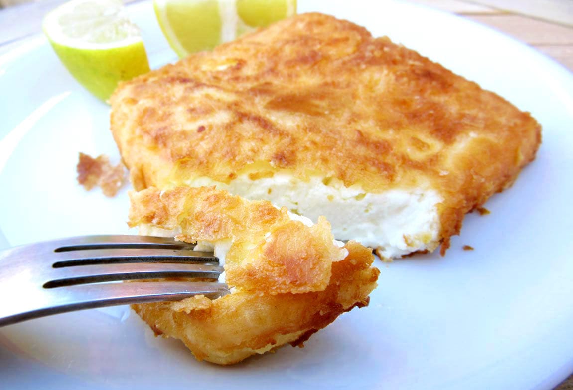 Fried Feta Cheese Saganaki