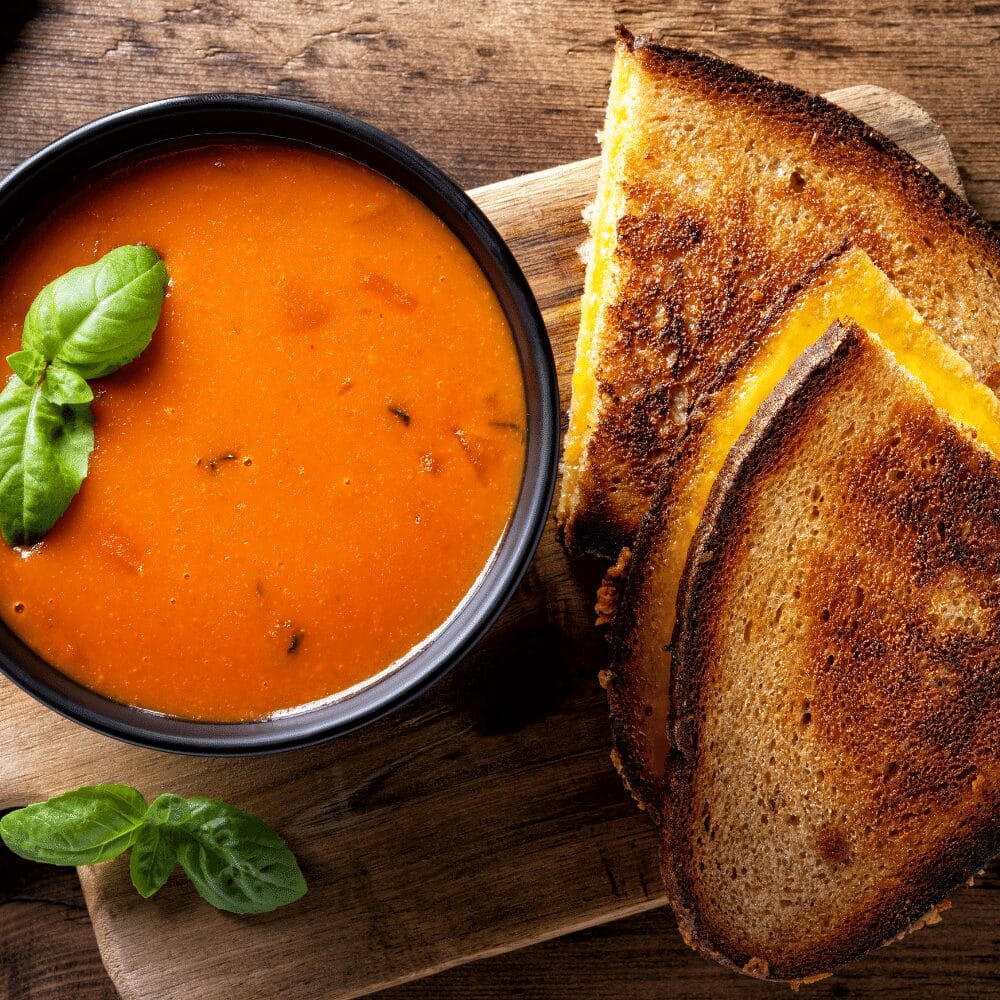 grilled cheese and tomato soup