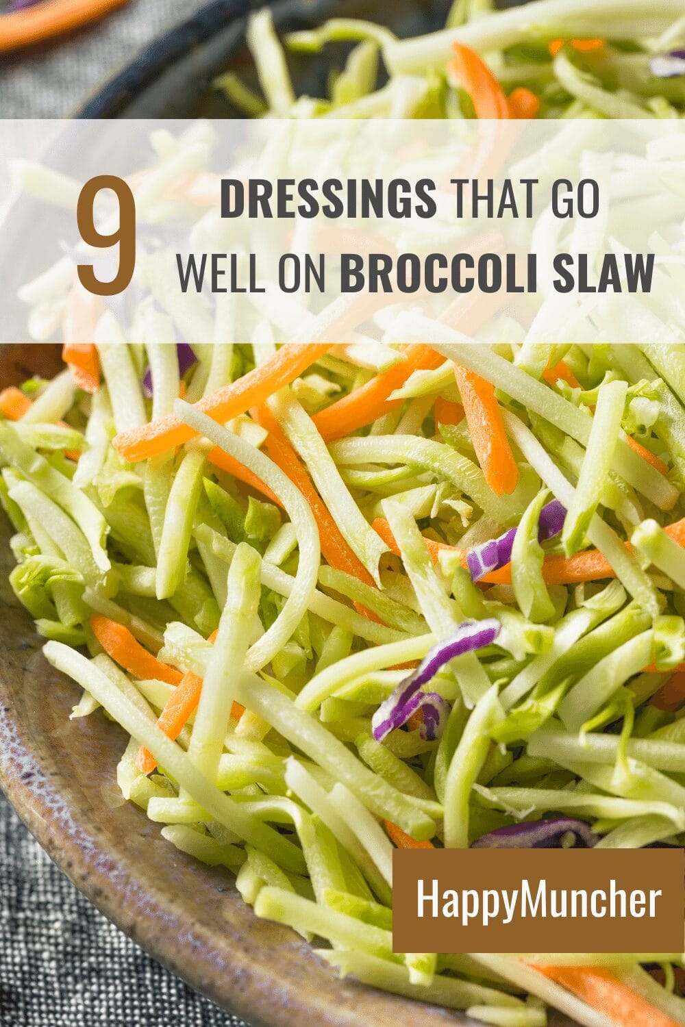 what dressing goes on broccoli slaw