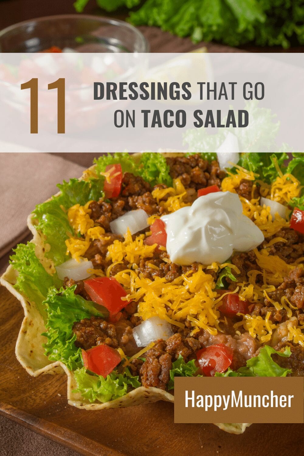 what dressing goes on taco salad