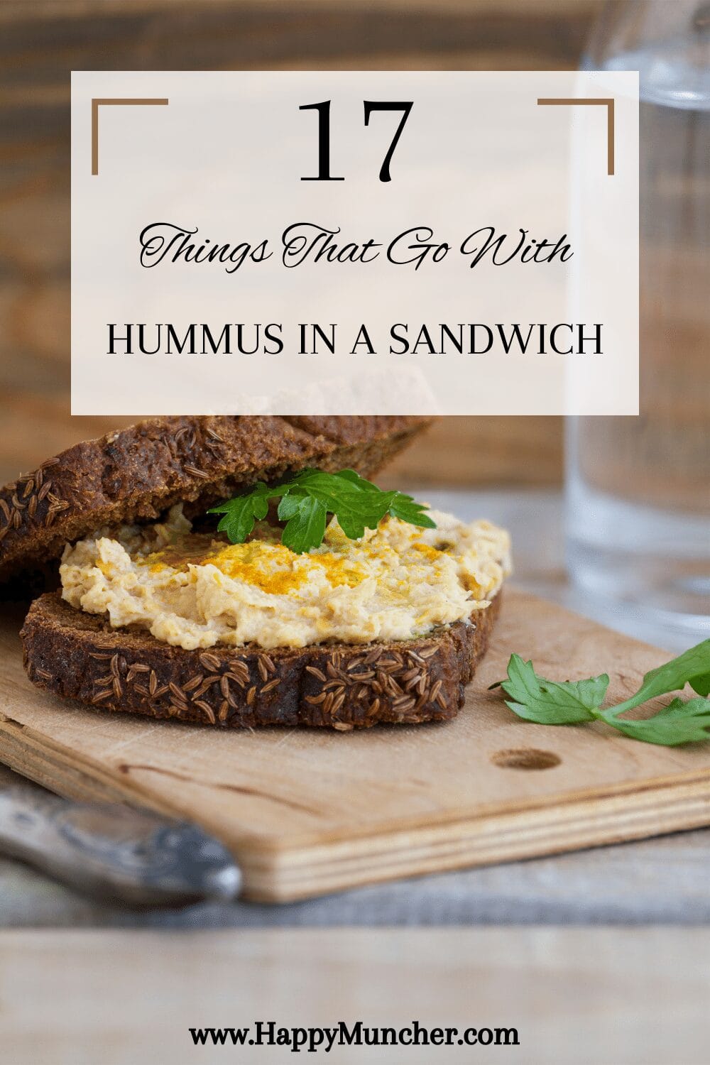 what goes with hummus in a sandwich