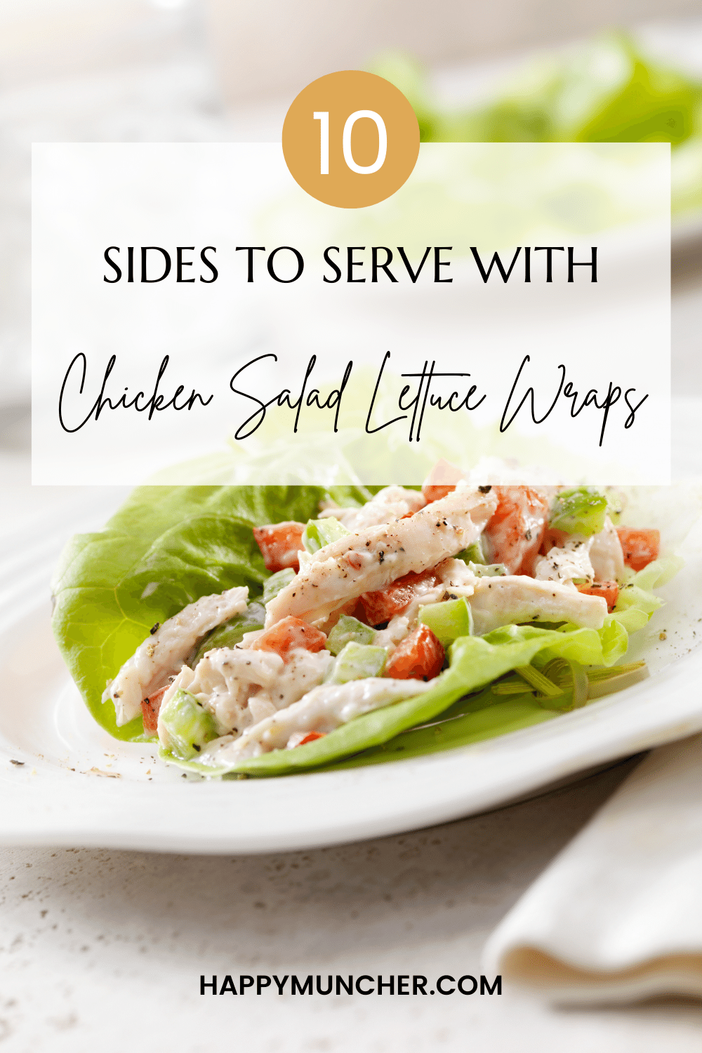 what to serve with chicken salad lettuce wraps