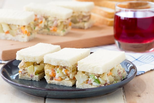 breakfast potato salad sandwich