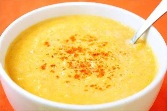 butternut squash and crab bisque