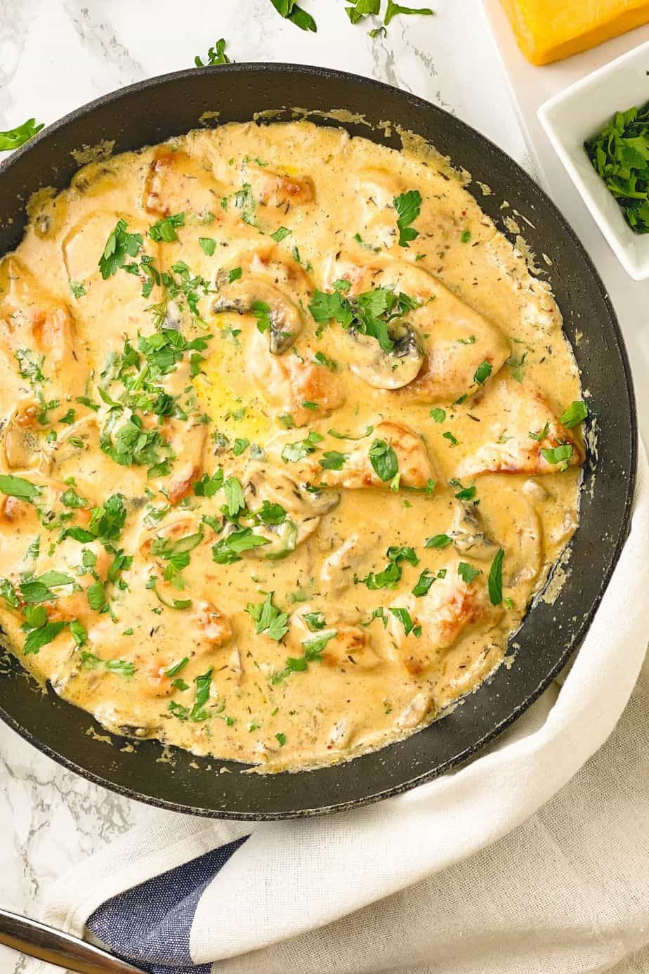 Creamy Chicken Cheddar Cheese Sauce