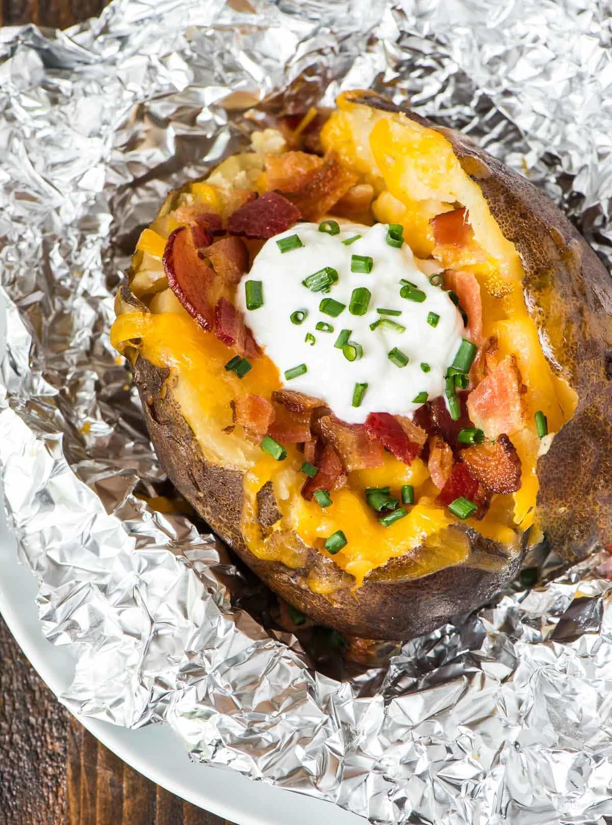 Crock Pot Baked Potatoes
