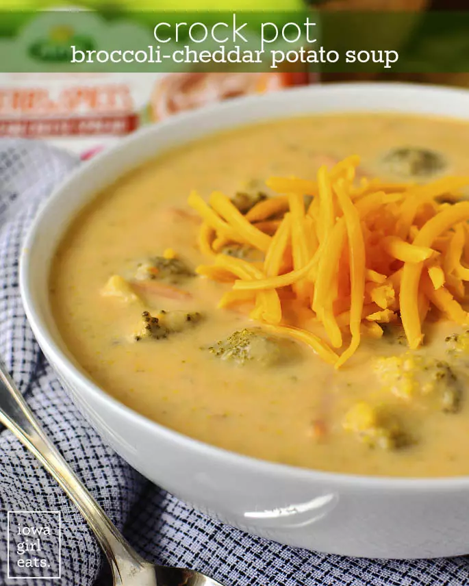 Crock Pot Broccoli-Cheddar Potato Soup