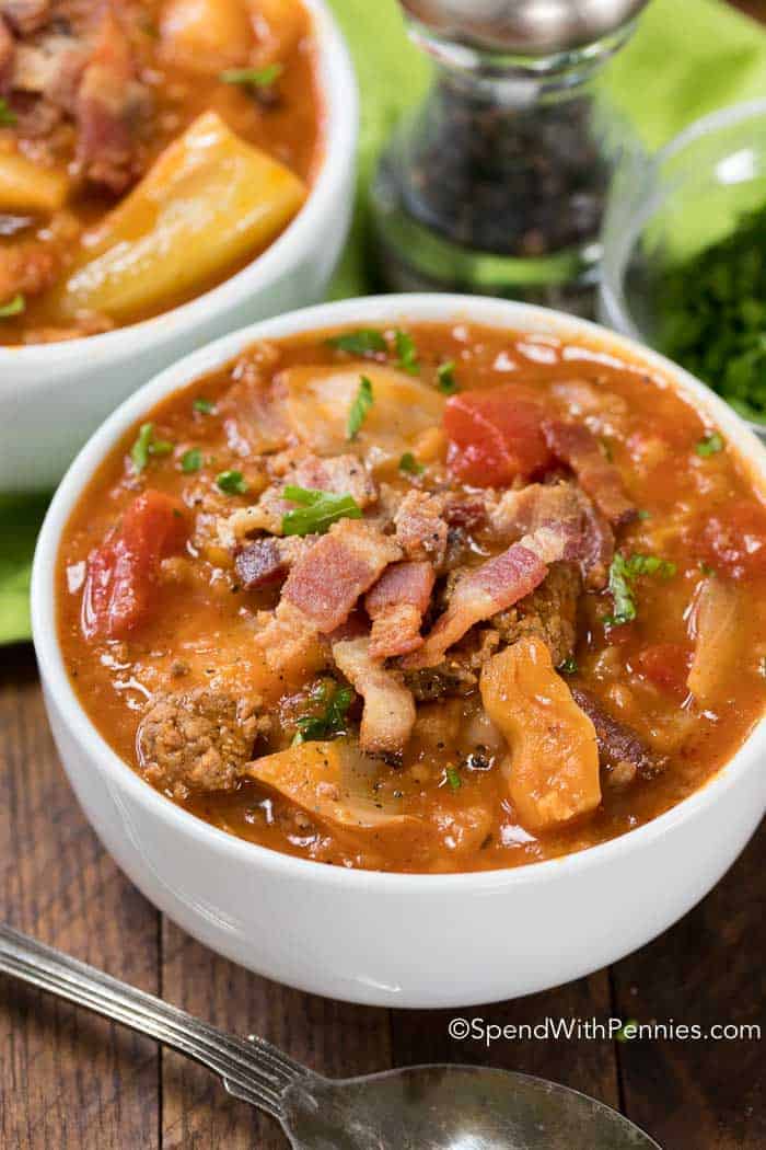Crockpot Cabbage Roll Soup