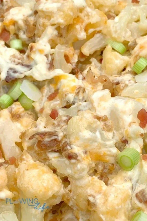 Crockpot Loaded Cauliflower Casserole