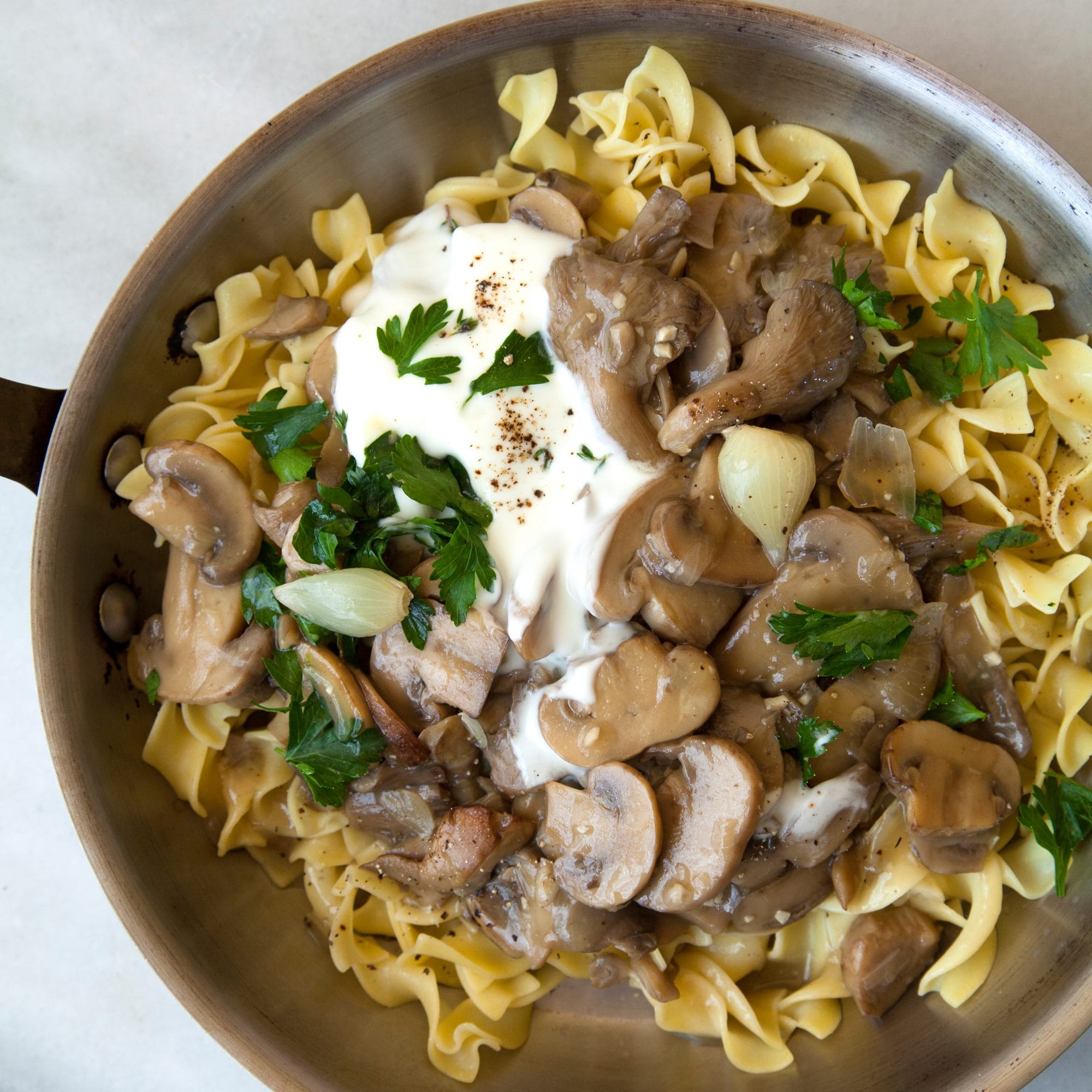 Crockpot Mushroom Stroganoff