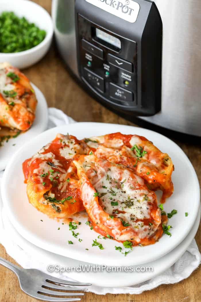 Crockpot Stuffed Shells