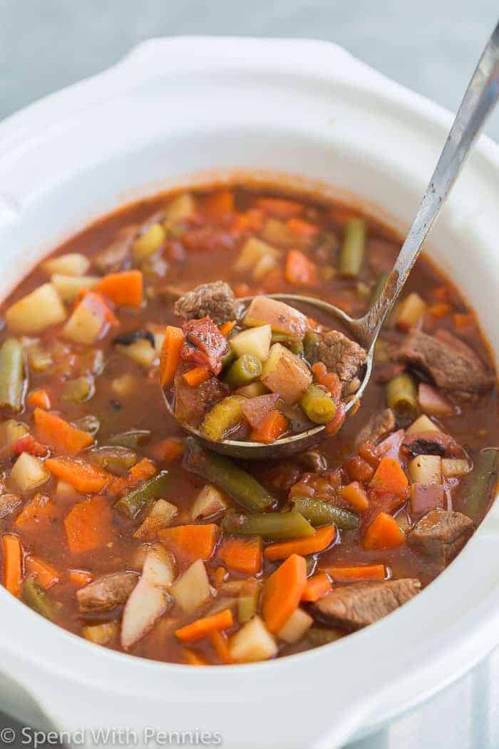 Crockpot Vegetable Beef Soup