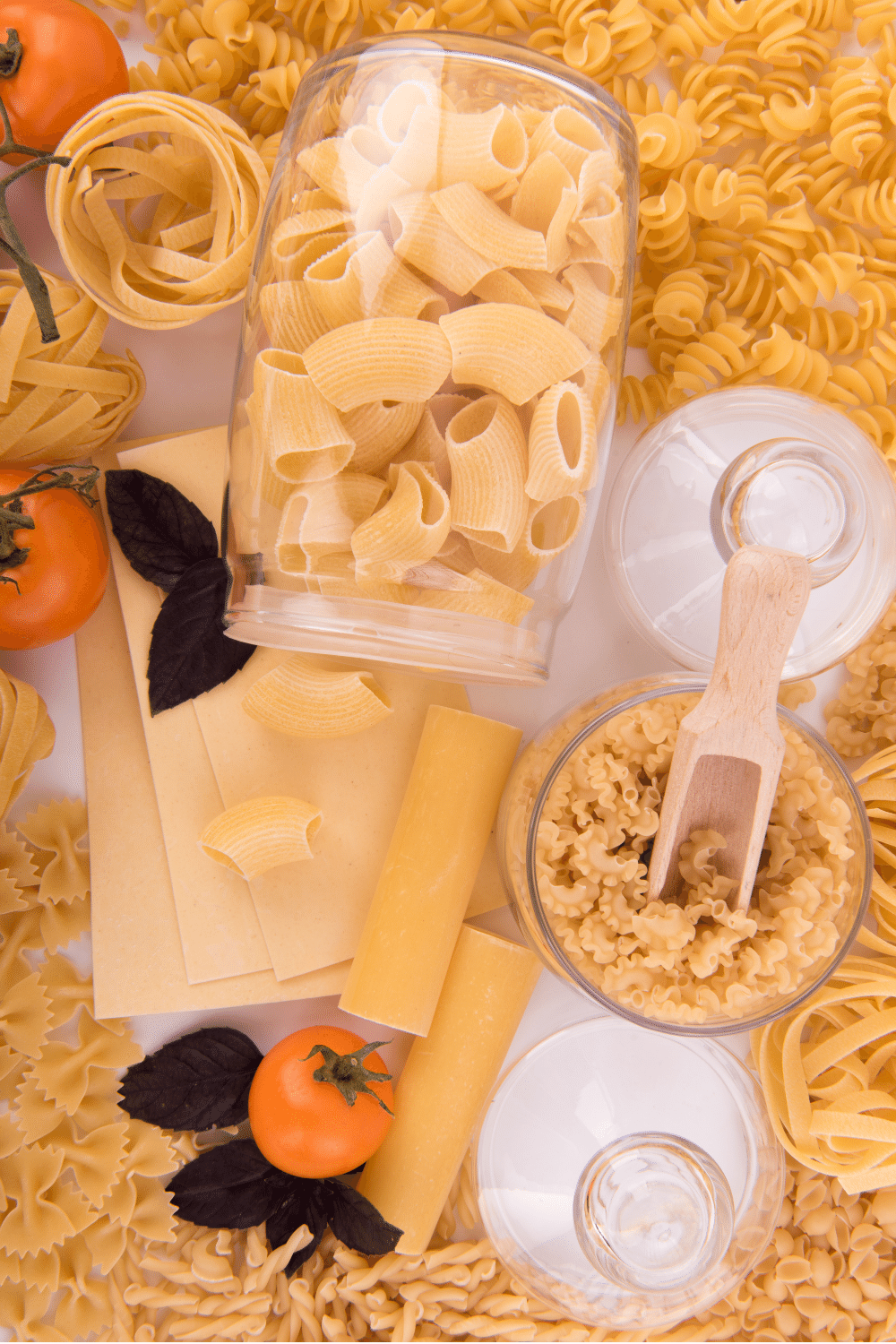 different kinds of pasta