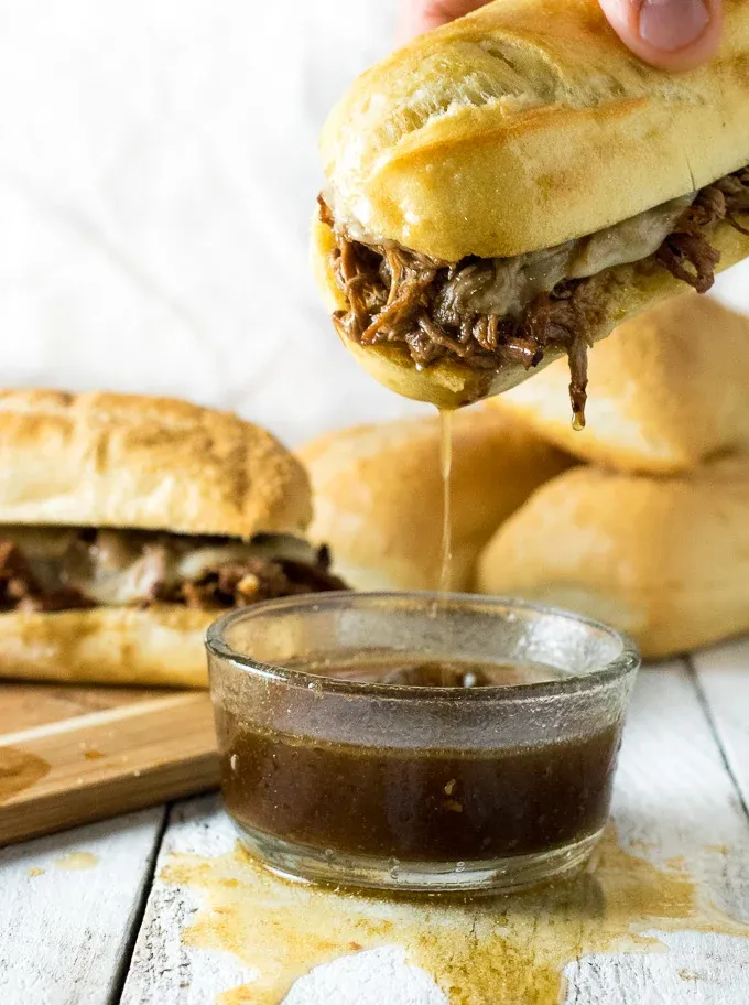 Easy Crock-Pot French Dip Sandwiches