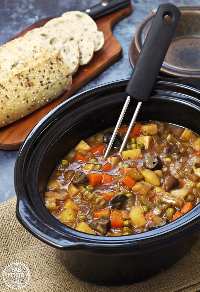 Easy Slow Cooker Vegan Stew