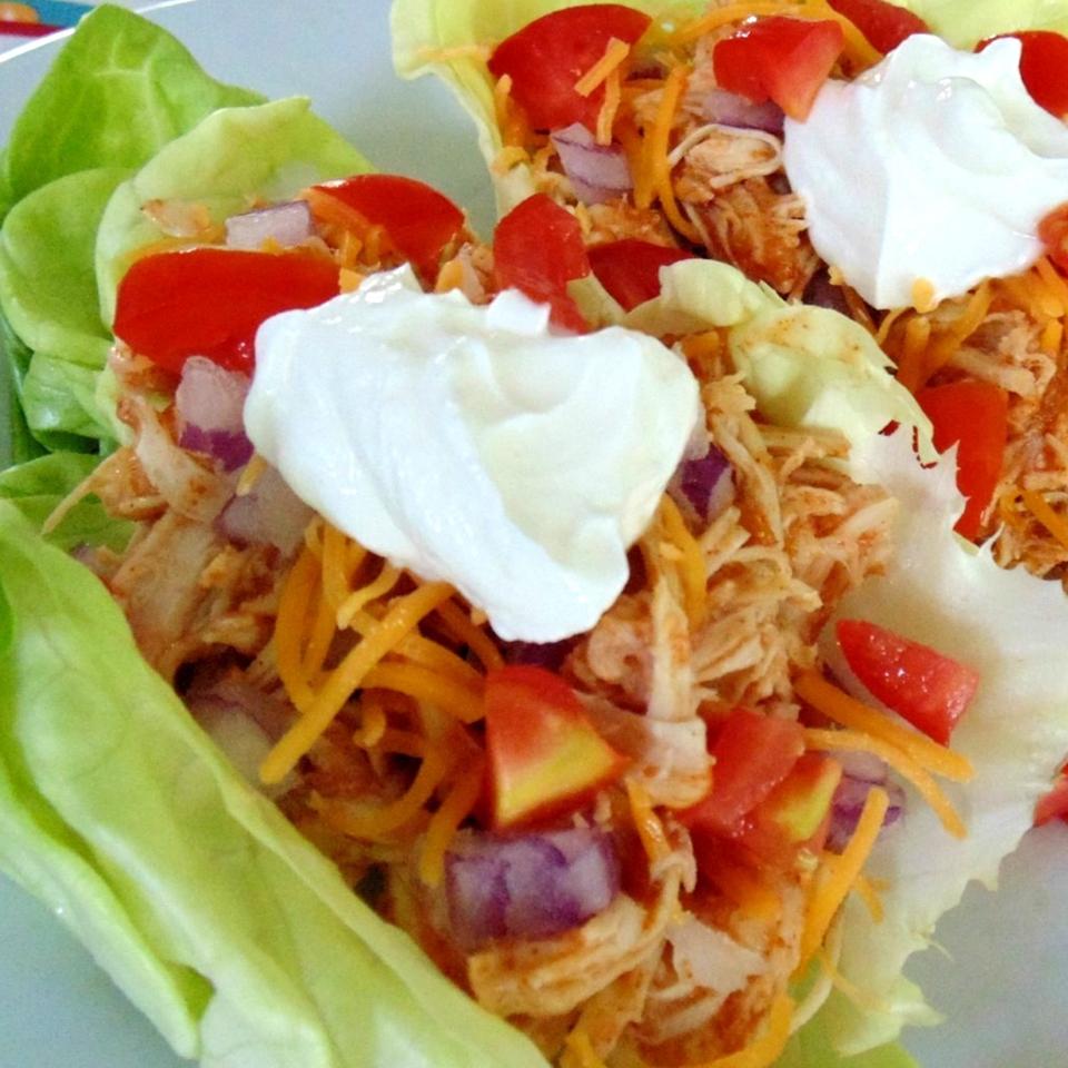 Fiesta Slow Cooker Shredded Chicken Tacos
