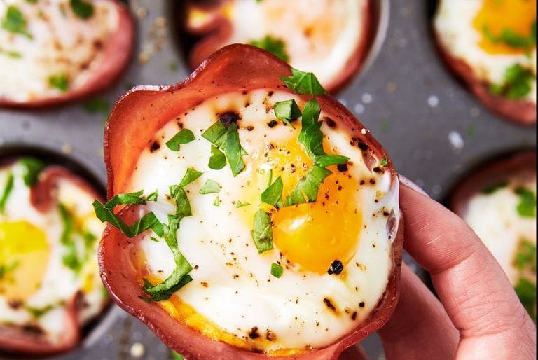 Ham and Cheese Egg Cups