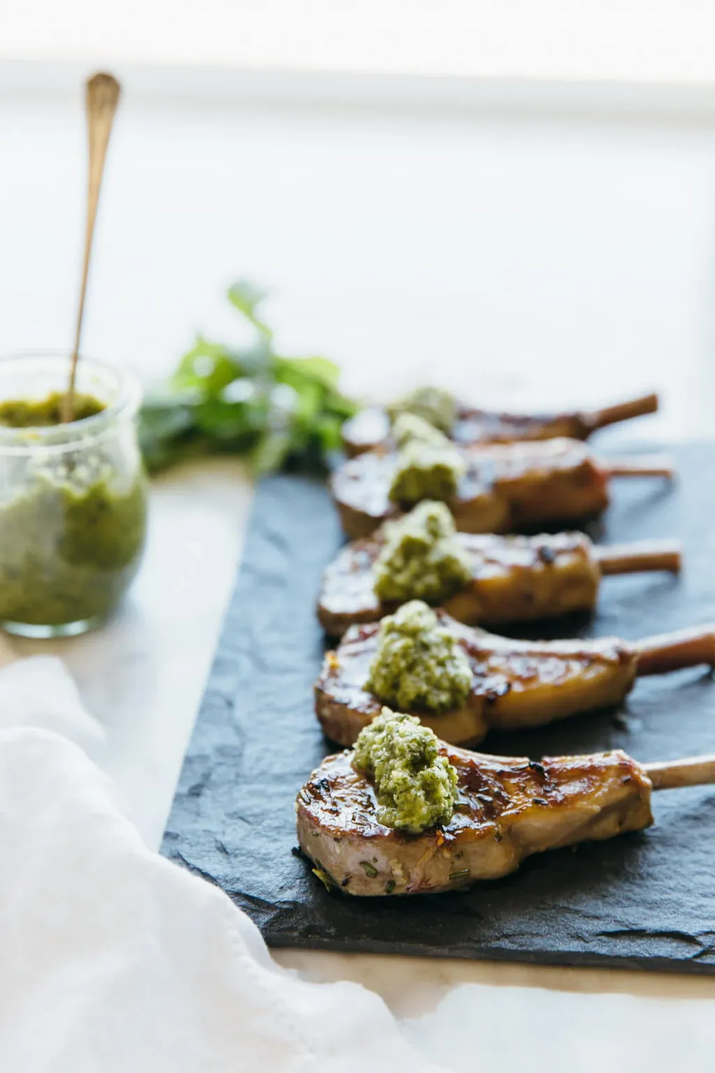 Lamb Chops with applesauce