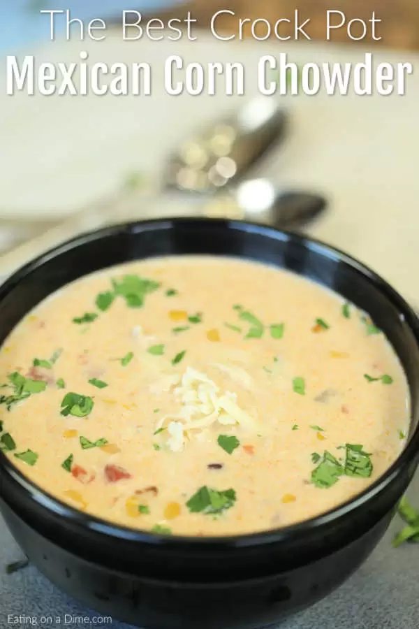 Mexican Crockpot Corn and Chicken Chowder