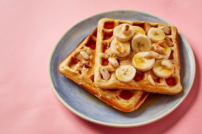 Peanut butter waffles