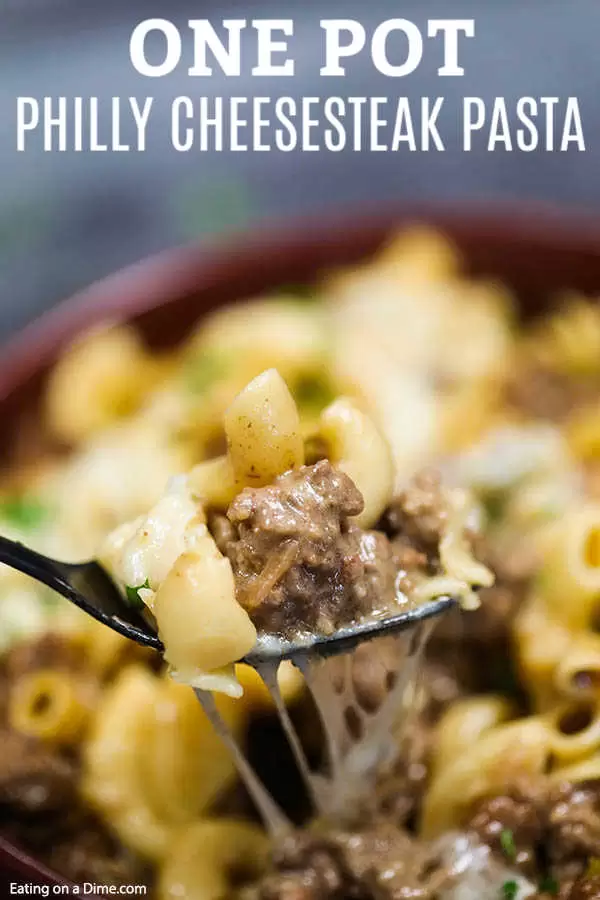 Philly Cheesesteak Pasta