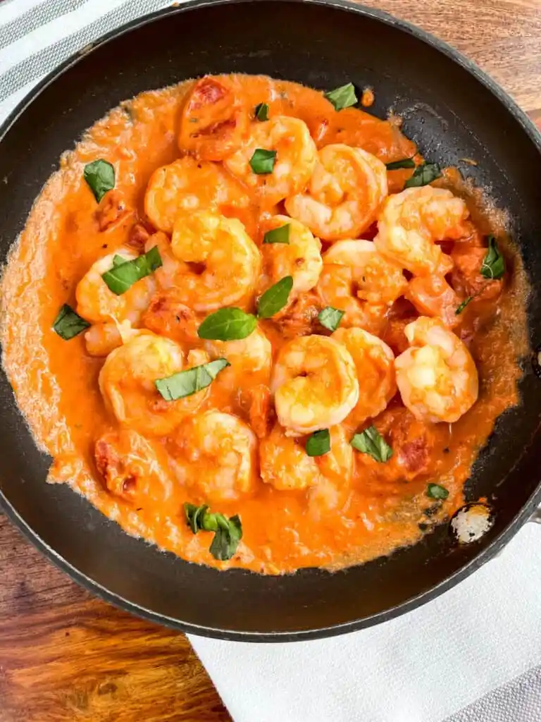 shrimp in vodka sauce