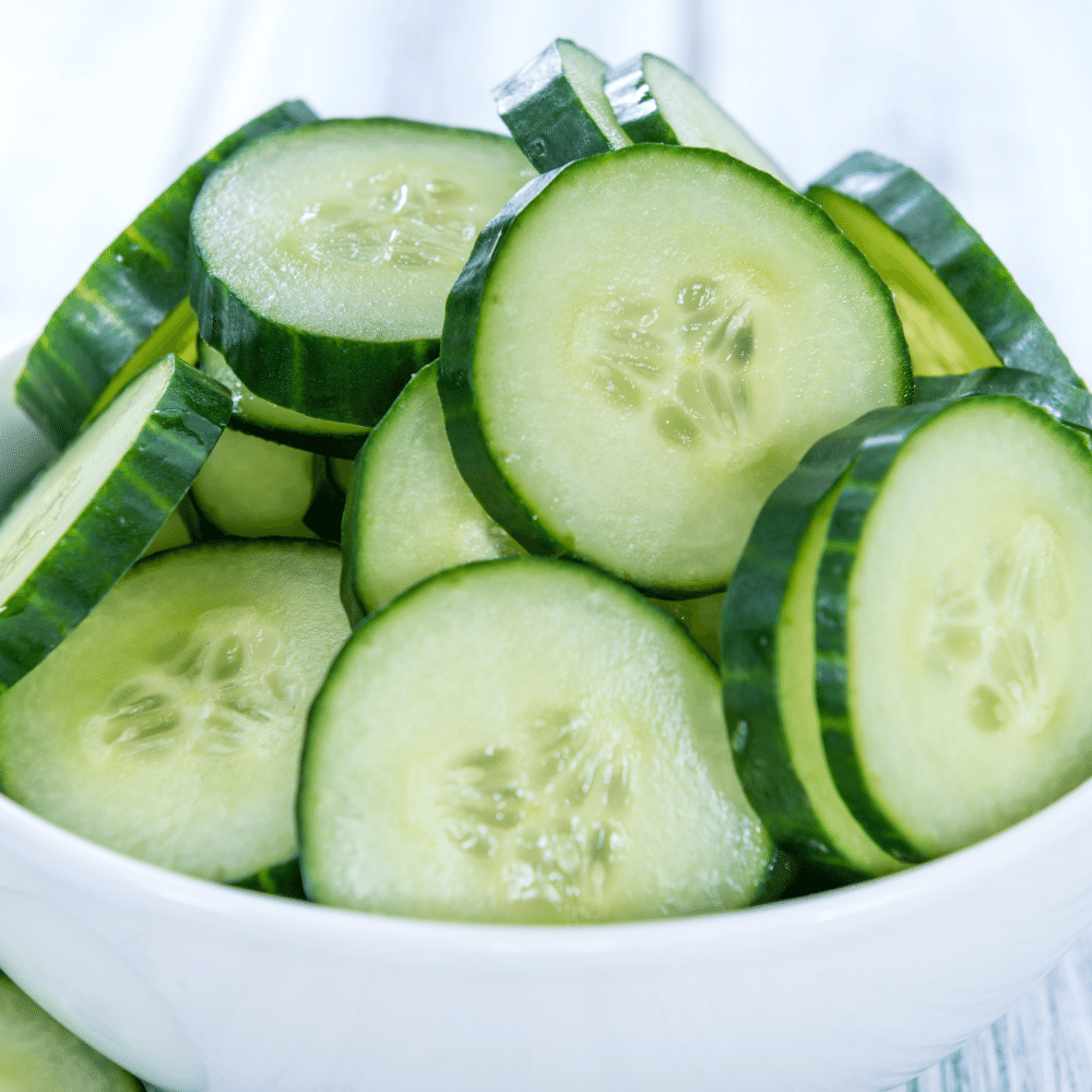 Sliced Cucumbers