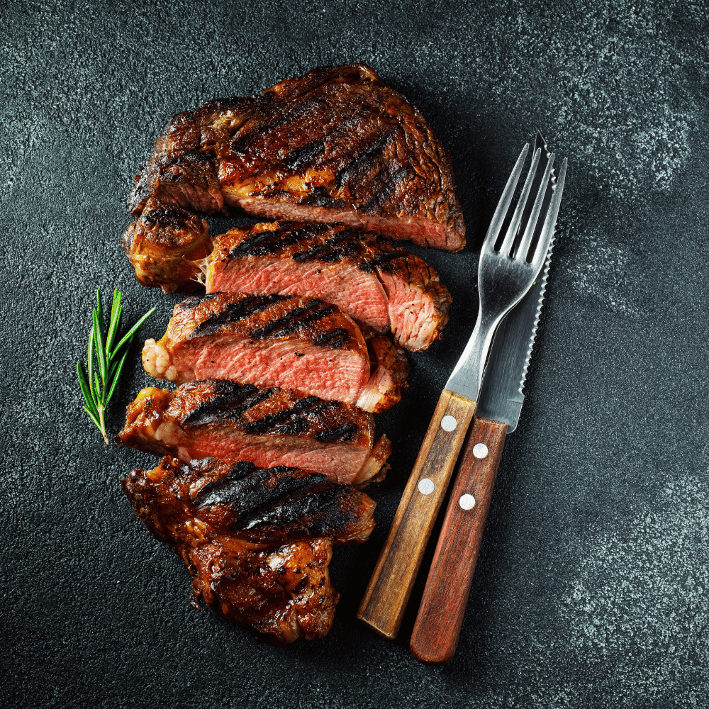Slices of Cooked Steak