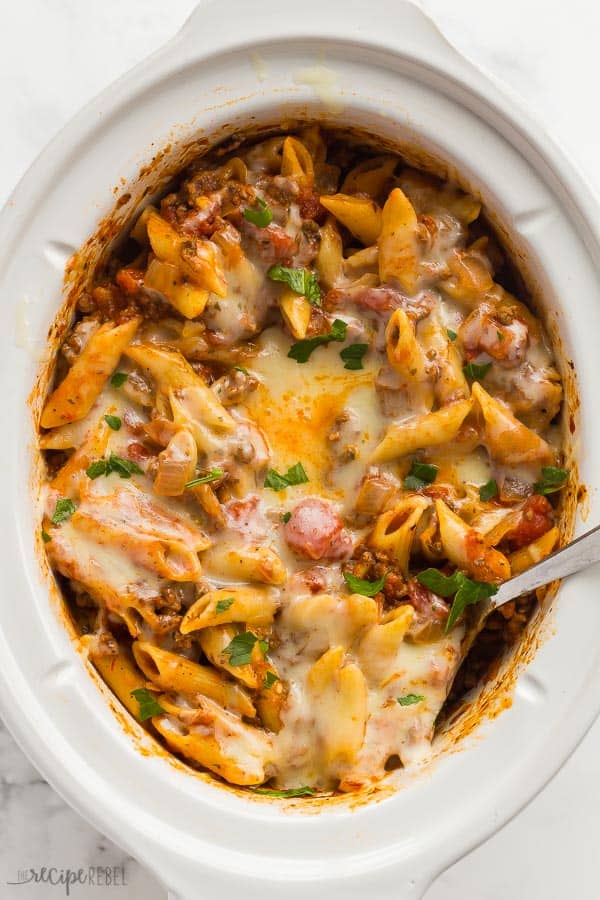Slow Cooker Baked Ziti