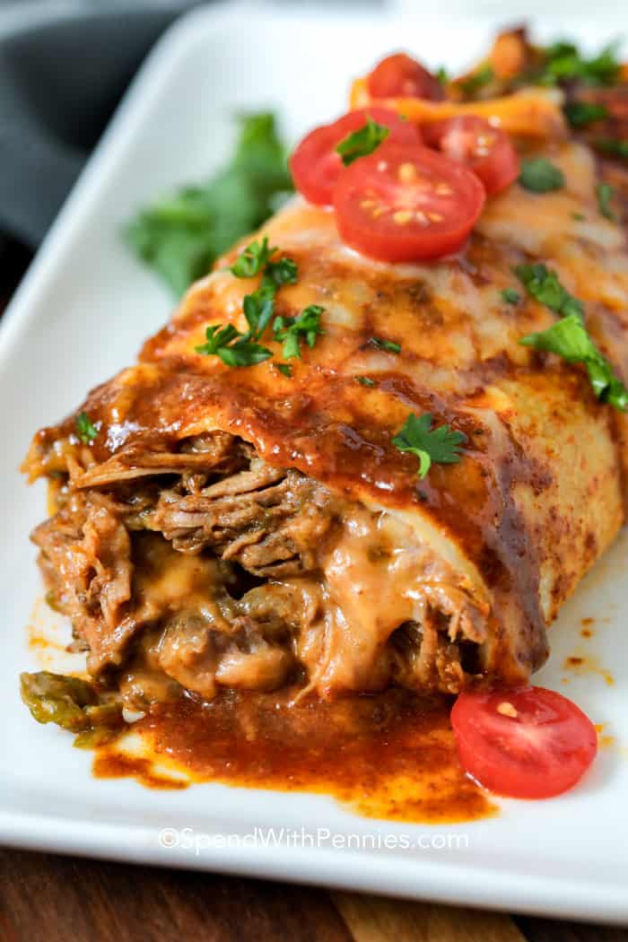 Slow Cooker Beef Burritos