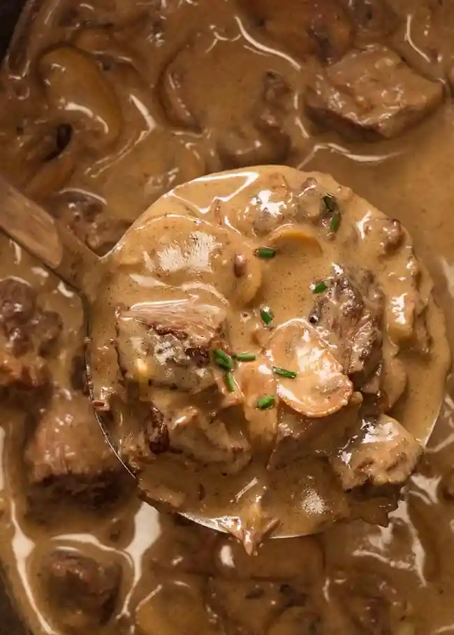 Slow-Cooker Beef Stroganoff