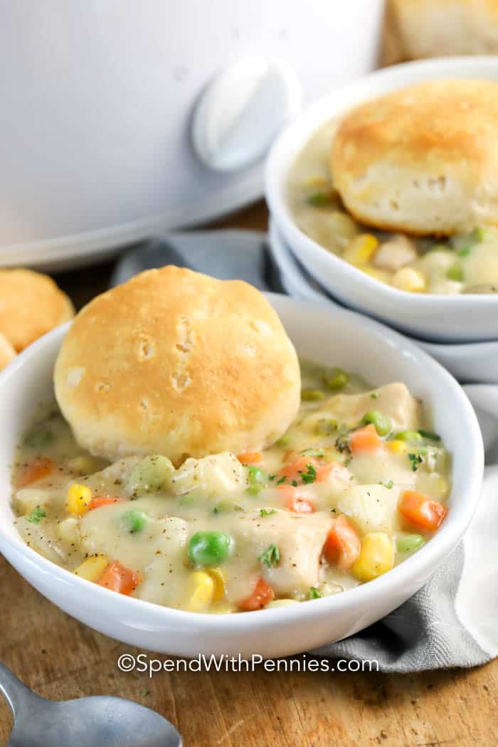 Slow Cooker Chicken Pot Pie