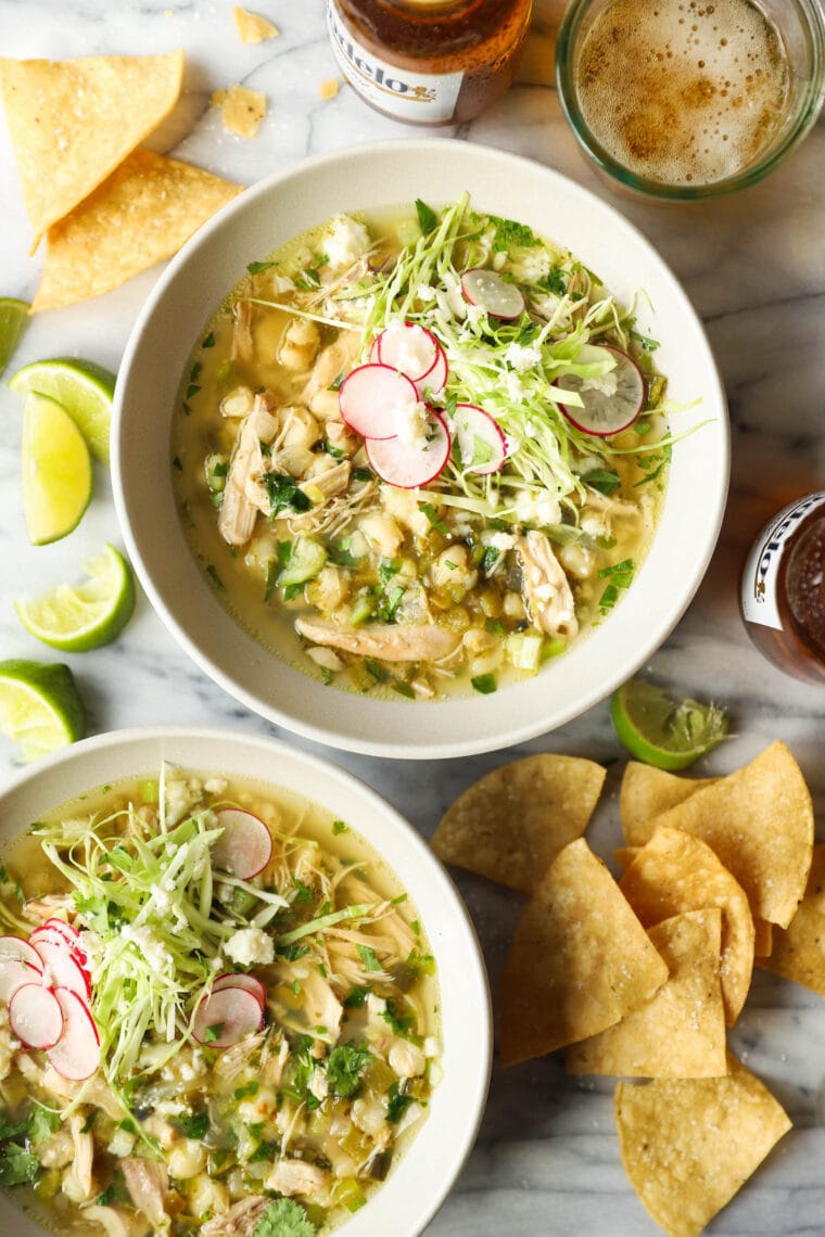 Slow Cooker Chicken Pozole