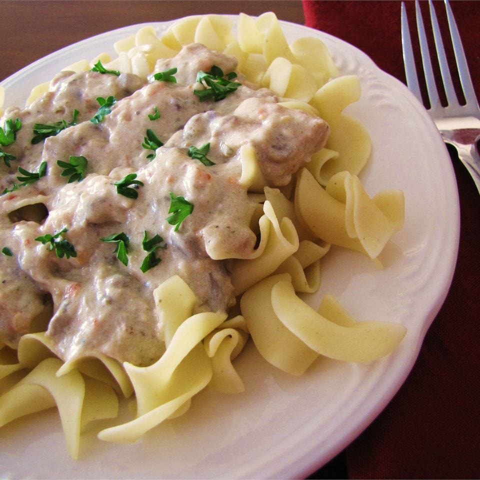 Slow-Cooker Chicken Stroganoff